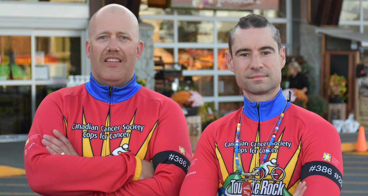 Welcome home Tour de Rock riders at the Esquimalt firehall