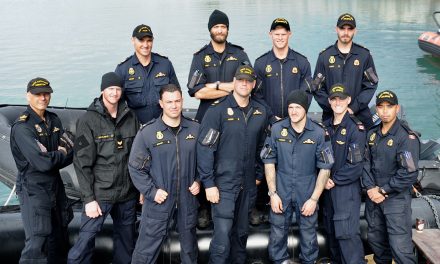 Port inspection divers train at Exercise Ardent Defender