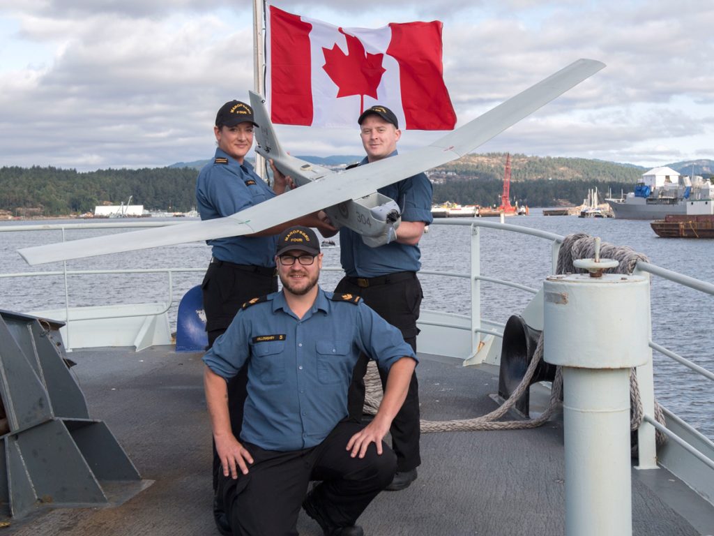 Left to right: Leading Seaman Meghan Heal