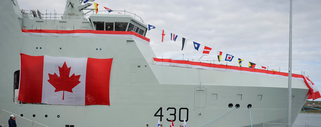 In Photos: First Arctic Offshore Patrol Vessel named