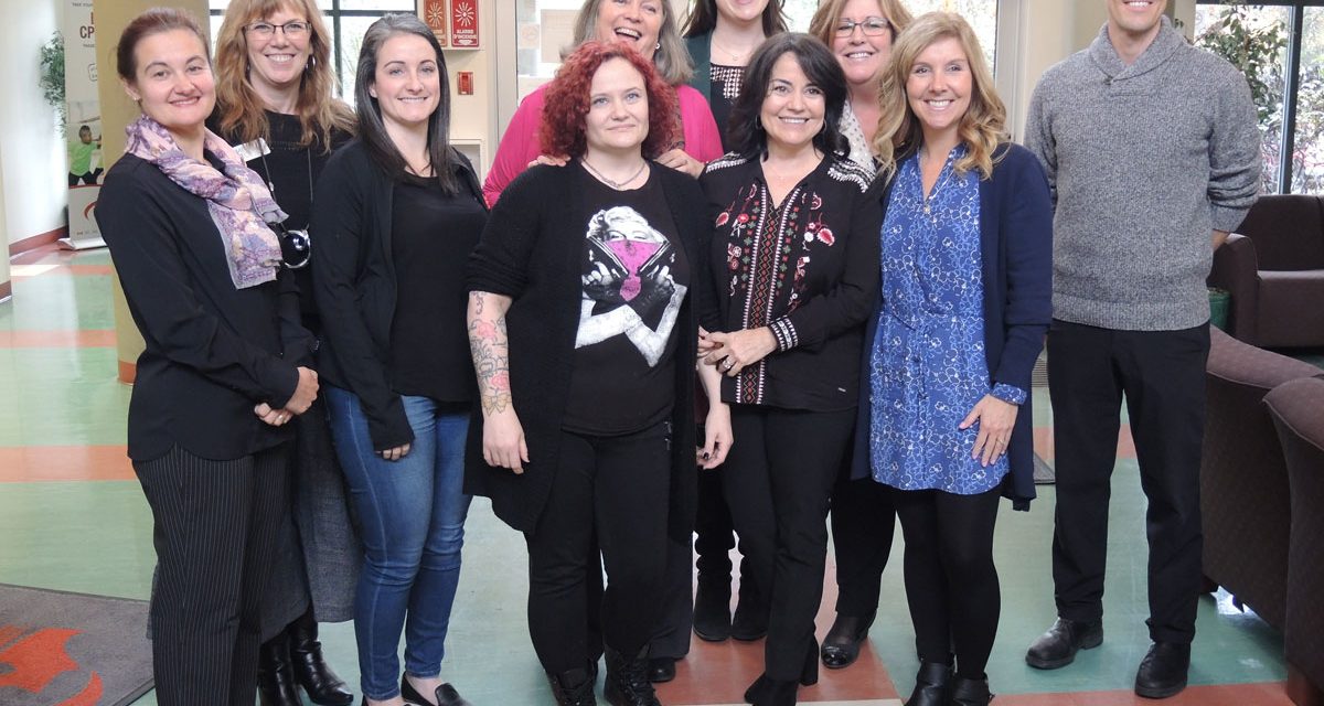 Kerry Vance, MFRC champion, visits staff