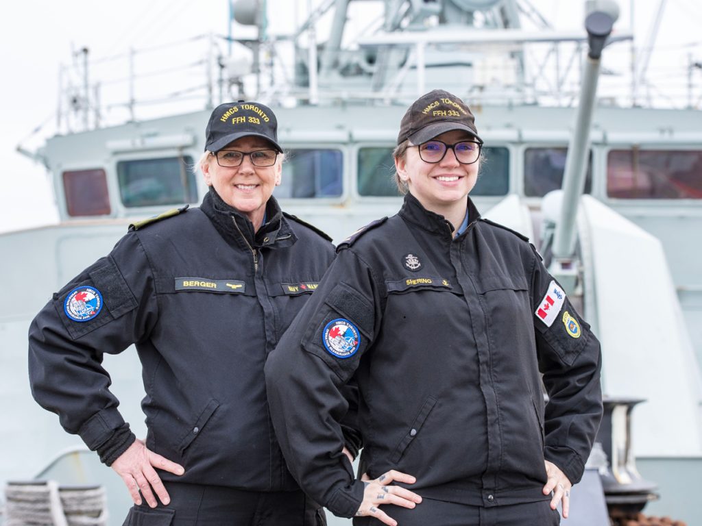 LS Melanie Shering and MCpl Manuela Berger