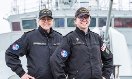 Like mother, like daughter: family members deploy together in HMCS Toronto