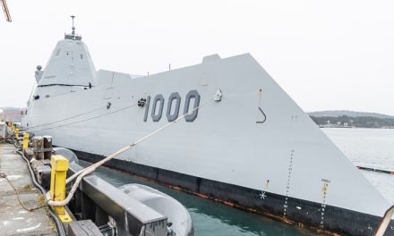 Futuristic USN vessel visits Victoria