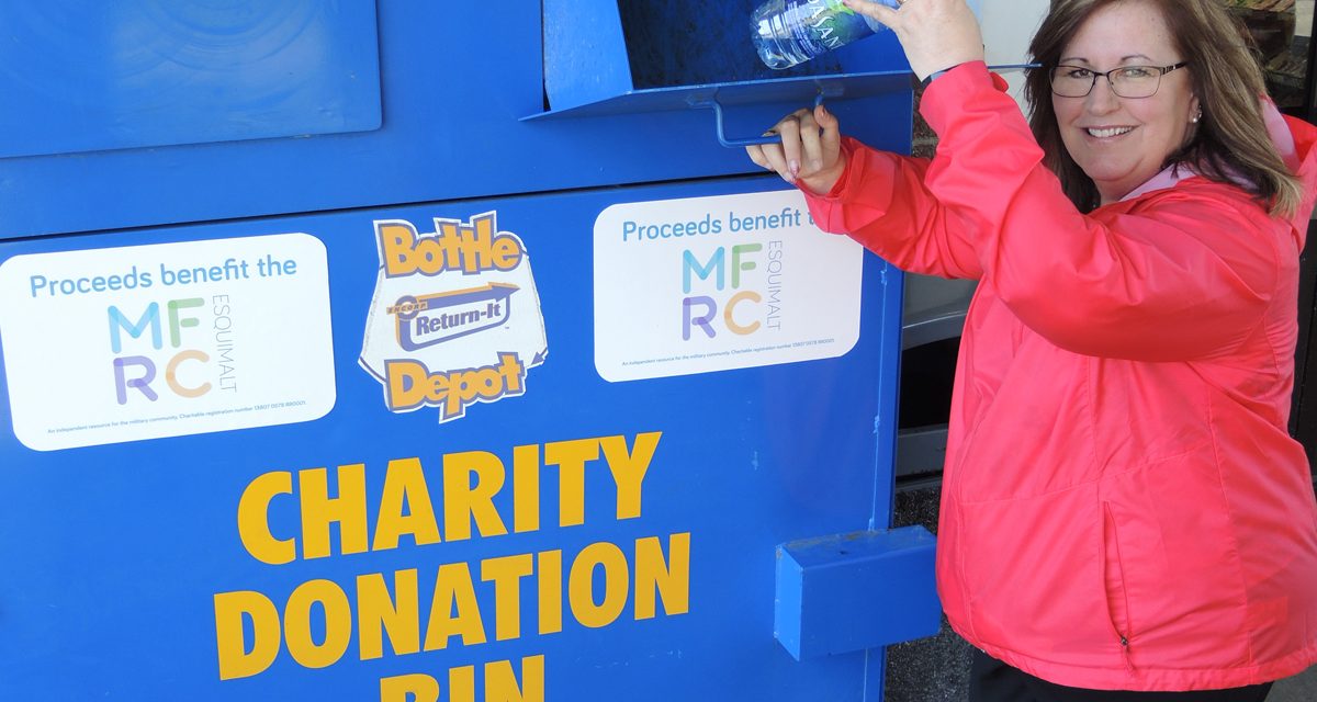 Recycling bin to aid MFRC