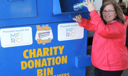 Recycling bin to aid MFRC
