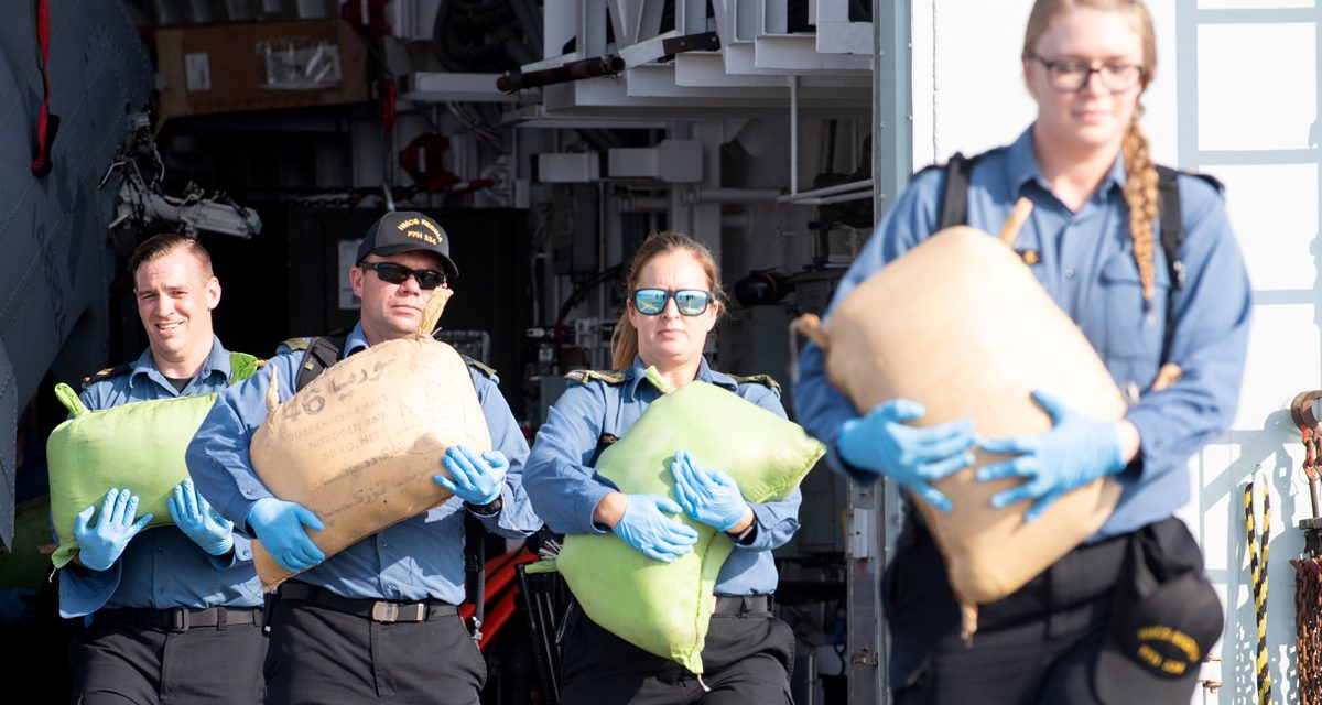 HMCS Regina makes first drug bust