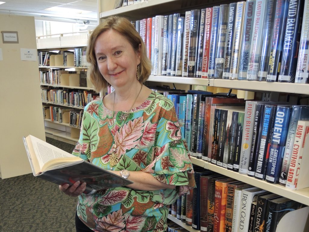 Base librarian Sheryl Irwin is about to turn the page to the next chapter of her life story