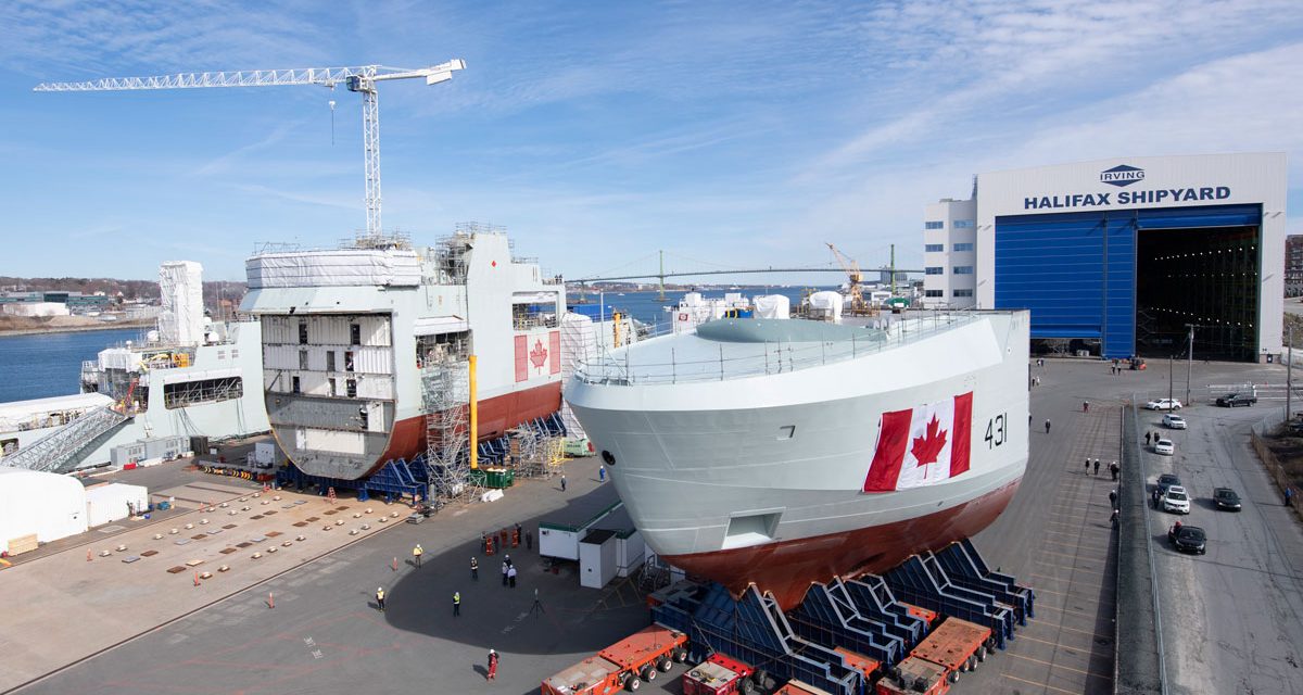 Construction begins on fourth Arctic and Offshore Patrol ship