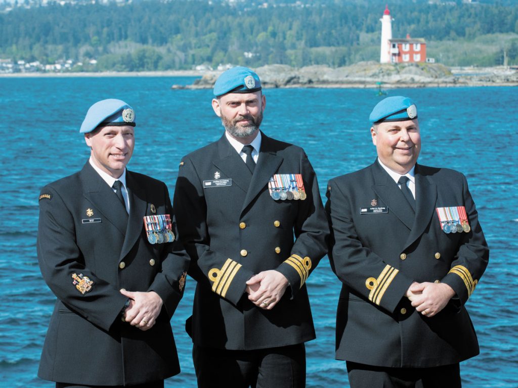 From the left: Chief Petty Officer First Class Steve Wist