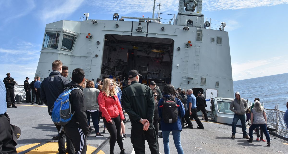 HMCS Winnipeg brings family on board
