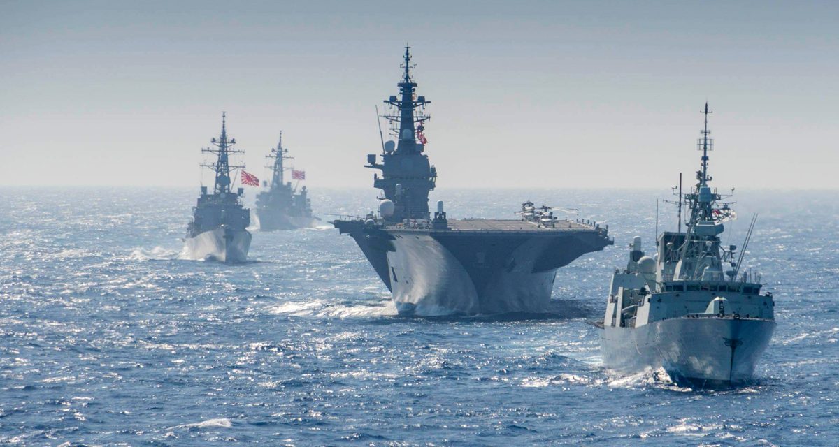 HMCS Regina and Japanese Navy conduct KAEDEX 19-1 in South China Sea