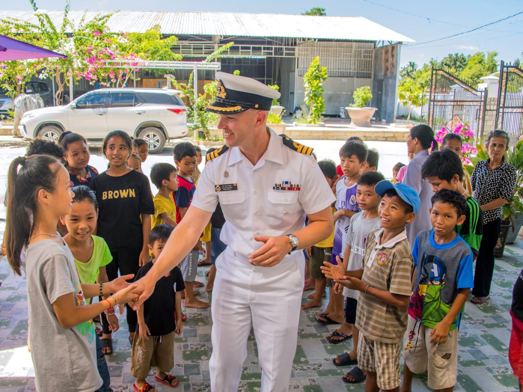 HMCS Regina's Commanding Officer Commander Jacob French joins Deborah Paul