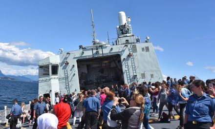 This Is You participants step aboard HMCS Winnipeg