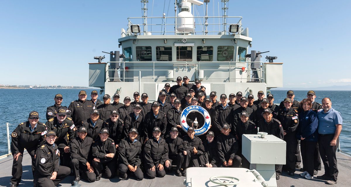 HMCS Nanaimo showcases ship to Raven Recruits