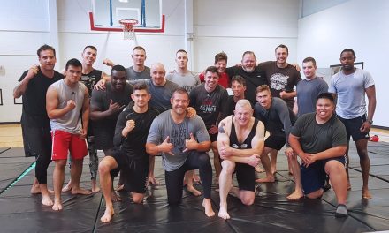 Navy grapplers training for competition