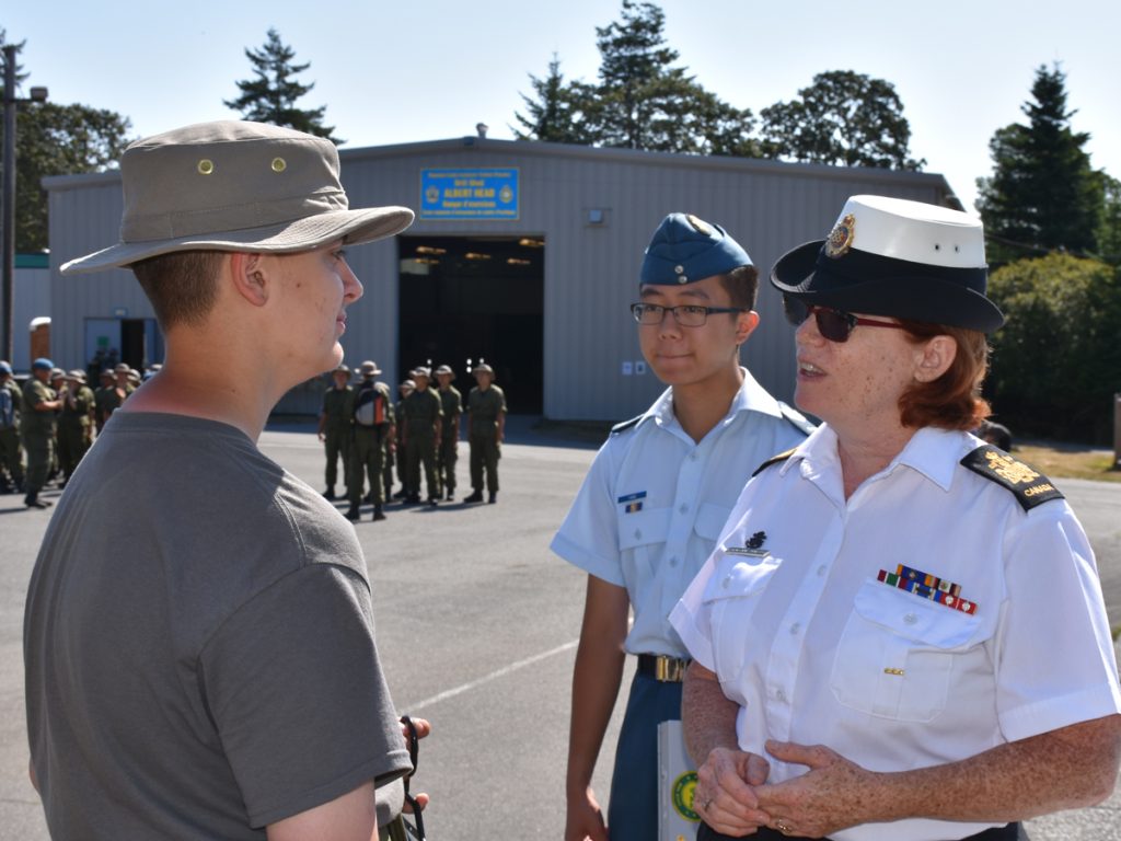 CPO1 Janet Graham-Smith at Albert Head CTC on Vancouver Island. Photo by Captain Peter Fuerbringer