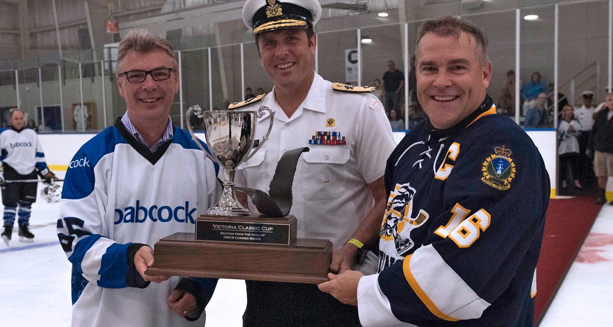 Tritons submerge Babcock in charity hockey game