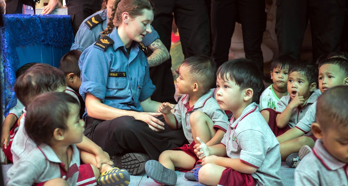 HMCS Ottawa crew visits the Father Ray Foundation