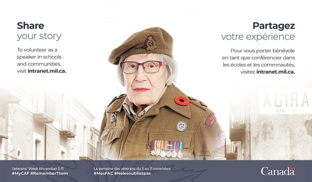 CAF speakers needed for Veteran’s Week