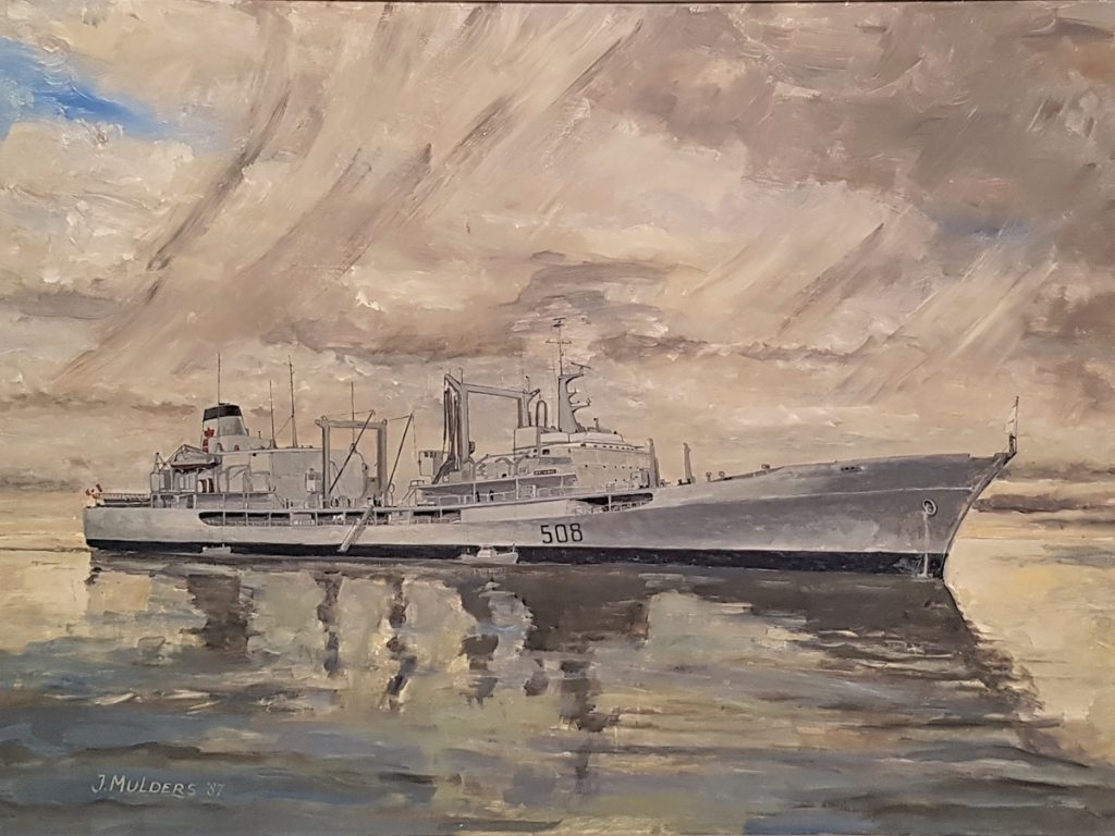 HMCS Provider by John M. Mulders. Provider was a support ship and the first in the fleet