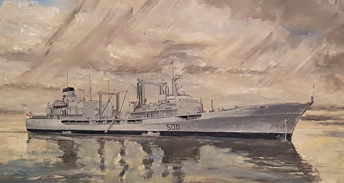 Navy vessels among paintings on display