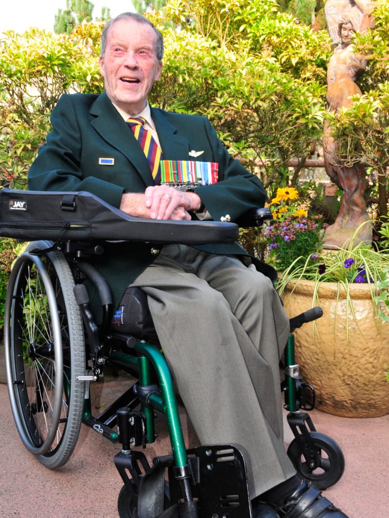 Murray Edwards attends a ceremony for his 90th year certificate presented by Princess Patricia’s Canadian Light Infantry at Veterans Memorial Lodge at Broadmead in November 2019.  Credit: Peter Mallett
