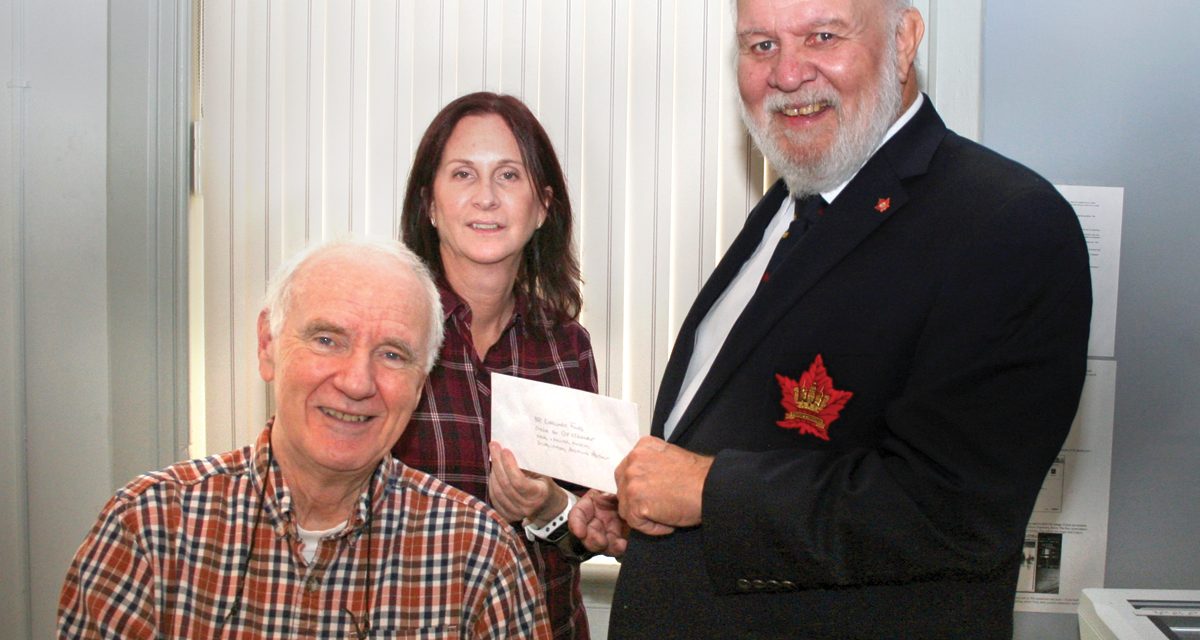 Naval Association of Canada presents museum with donation
