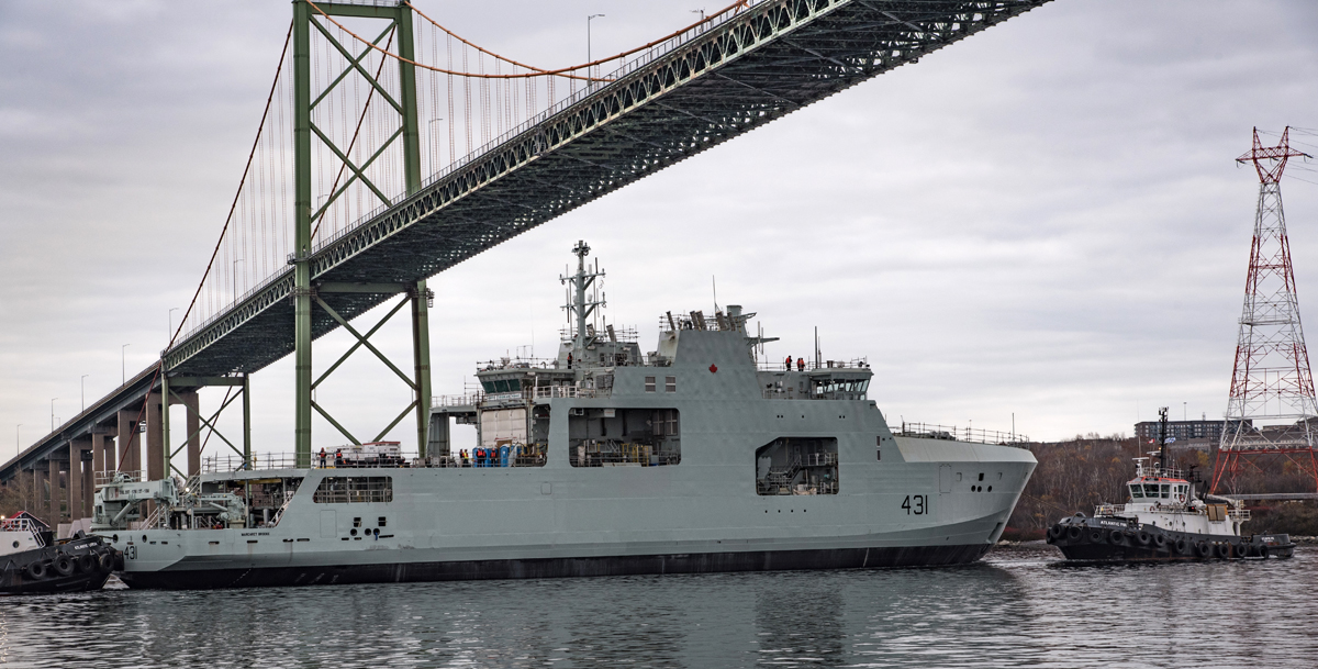 HMCS Margaret Brooke is launched