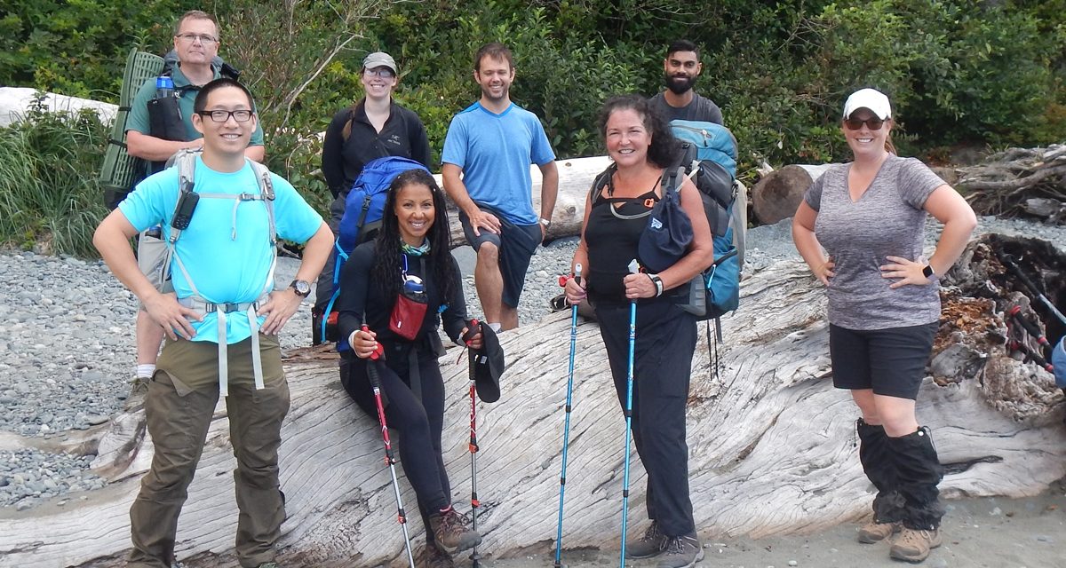 Juan de Fuca Trail adventure training trek
