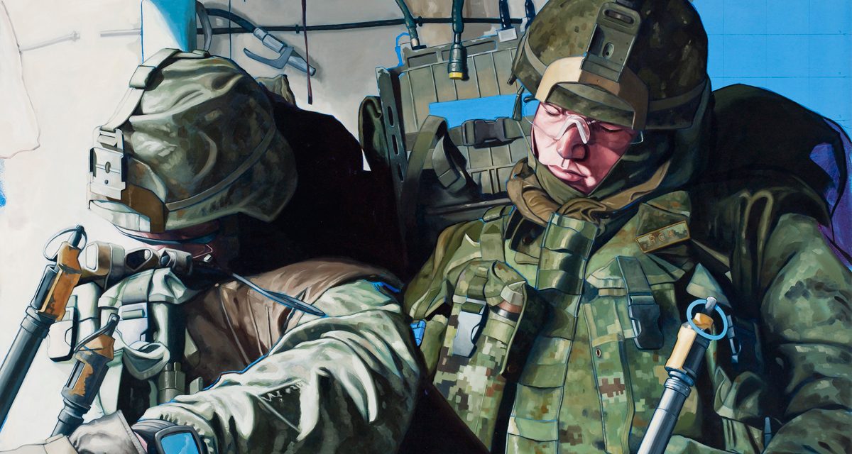 Artist Scott Waters paints a picture of a soldier’s life