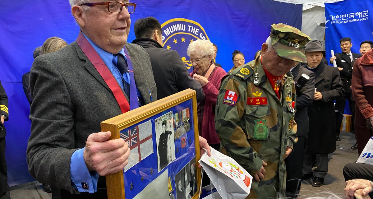 South Korea honours Canadian veterans during port visit