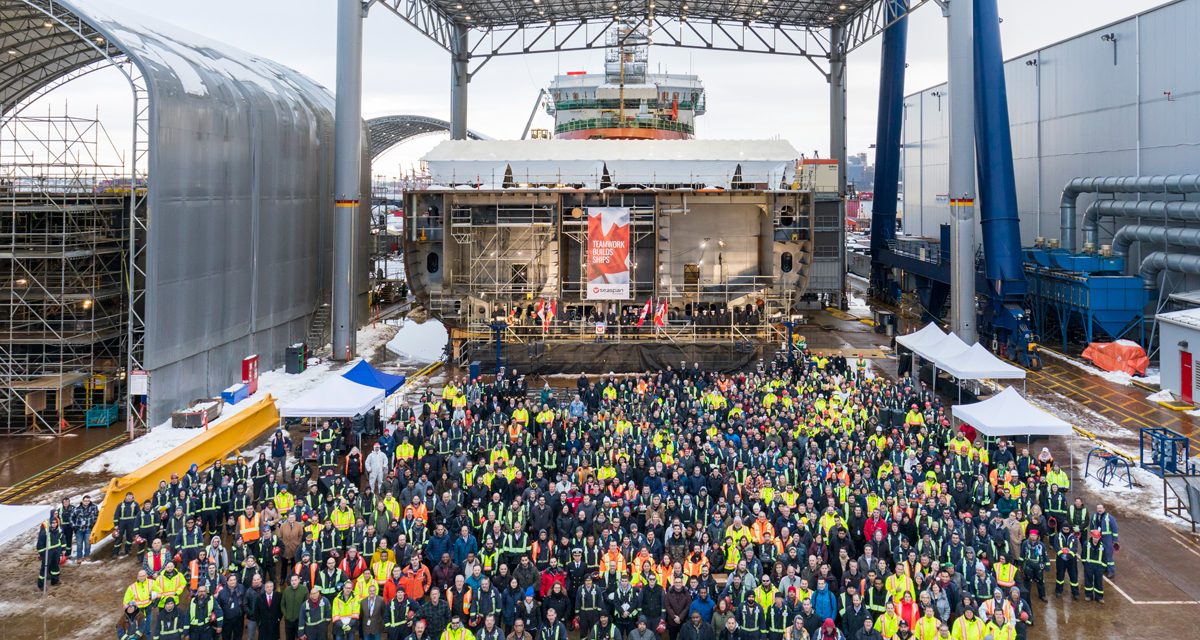 Keel Laying for first Joint Support Ship