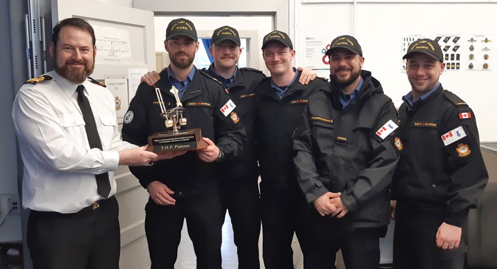 The winning team of this month’s Seamanship Olympics