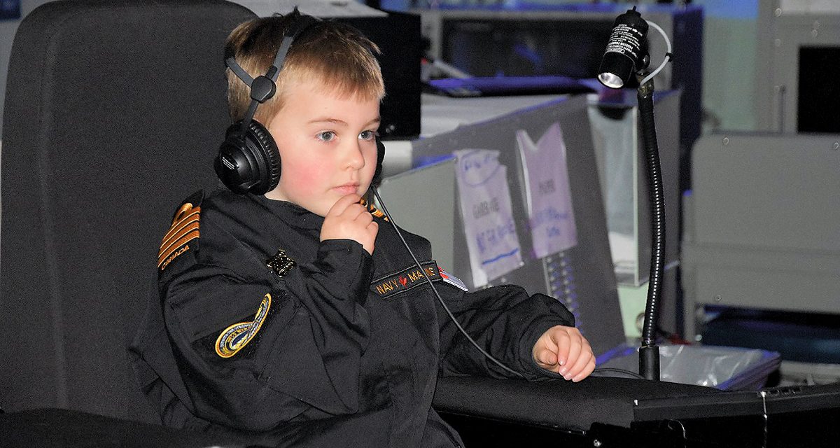Youngster takes command of base… for a day