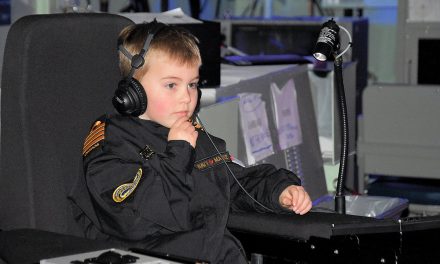 Youngster takes command of base… for a day