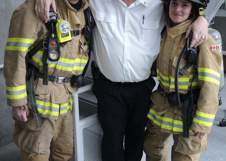 Firefighters step up to fundraising challenge