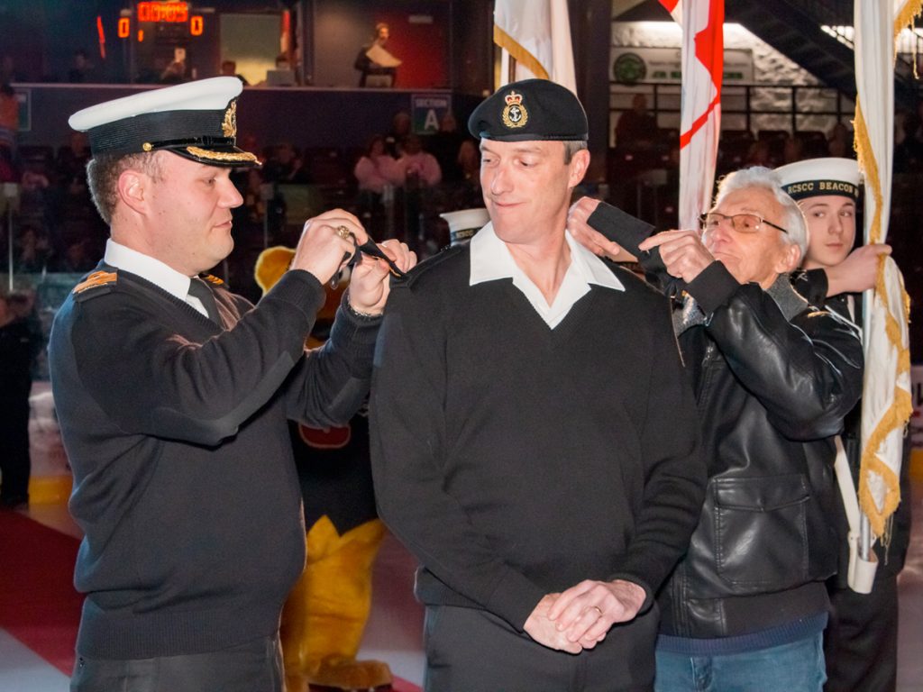 Chicoutimi Grizzlies puck drop surprise