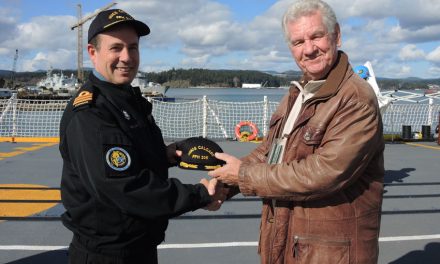 Centenarian’s birthday gift from HMCS Calgary