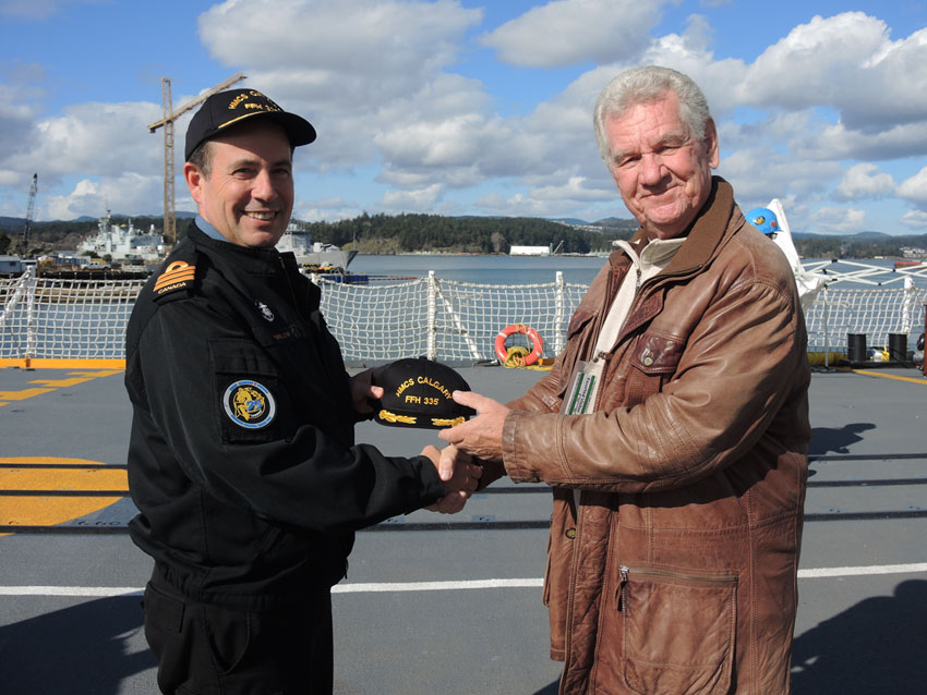 Centenarian’s birthday gift from HMCS Calgary