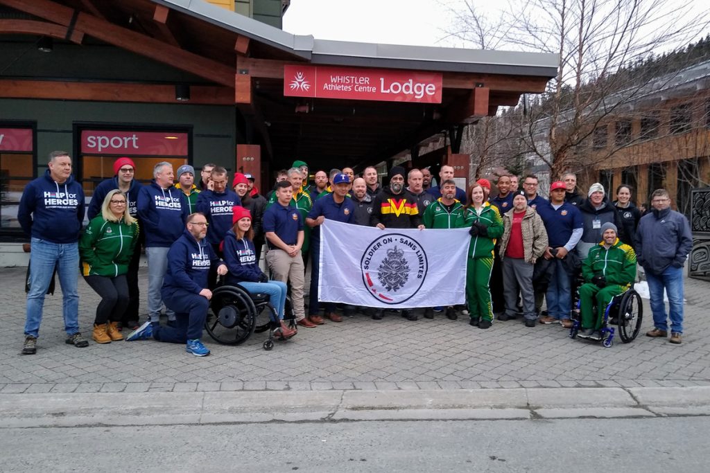 Participants in Soldier On’s 2020 Allied Winter Sports Camp in Whistler