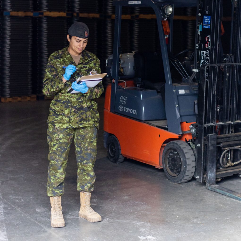 Sergeant Joanna Cisneros from the Royal Westminster Regiment
