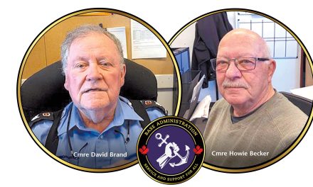 Nelles Commissionaires hold down the block