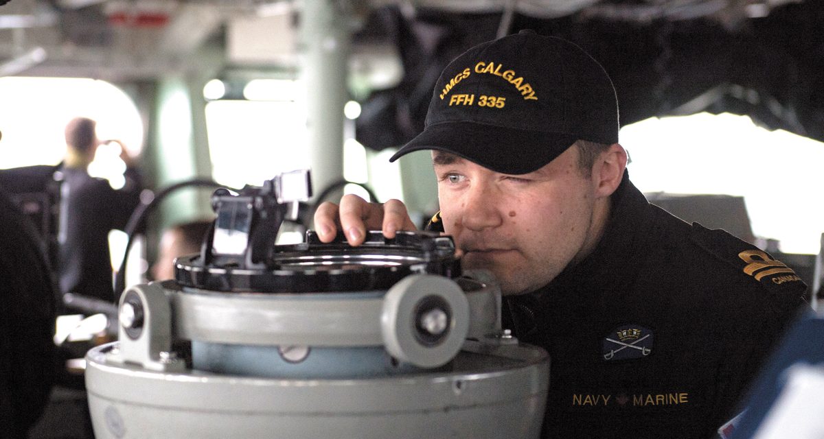 HMCS Calgary officer tackles “board” with success