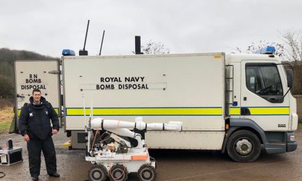 Canadian clearance diving officer disarmed improvised explosive devices in small UK village