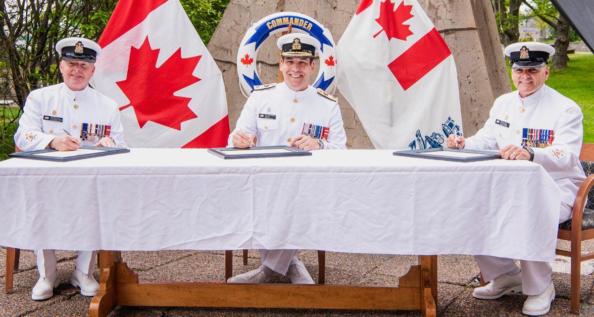 Old shipmates reunited as Atlantic base welcomes new Fleet Chief
