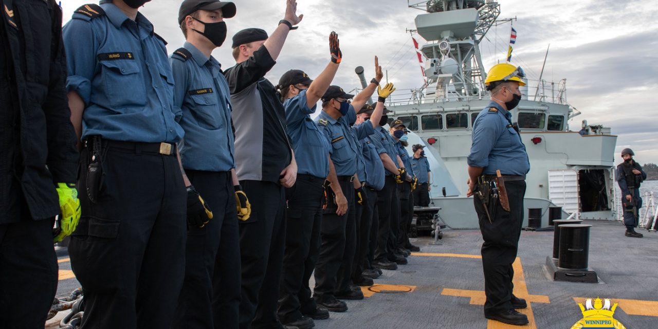 HMCS Winnipeg fundraising while deployed