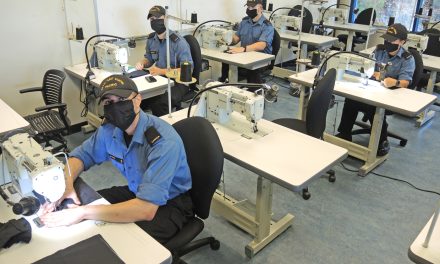 Mask making challenge sewed up