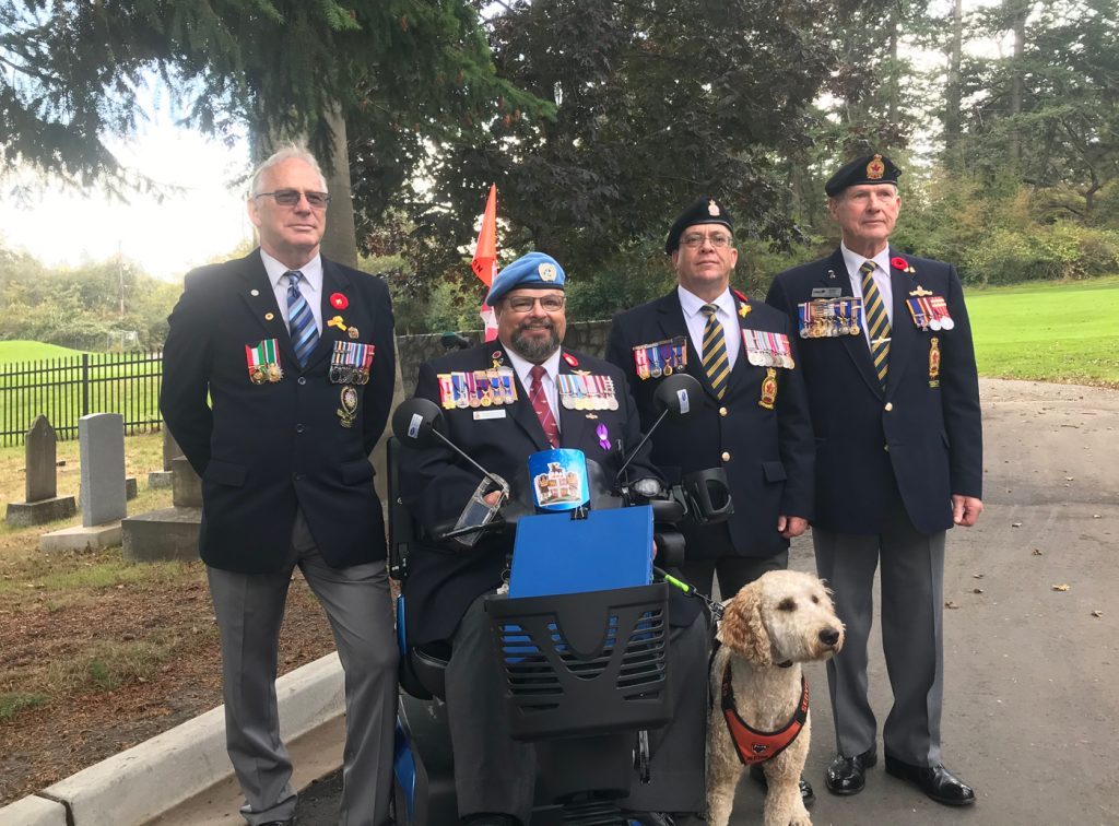 From the left: MCpl (Retired) Harold Davies