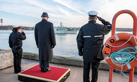 Warship departs for drug interdiction mission